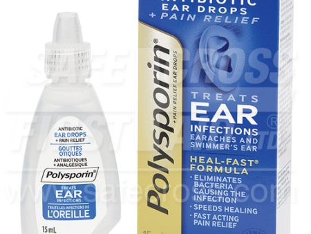 Polysporin Plus Pain Ear Drops - 15 mL For Discount