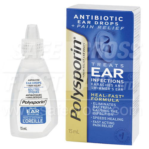 Polysporin Plus Pain Ear Drops - 15 mL For Discount