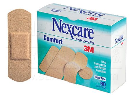 Nexcare Comfort Bandages - Assorted Sizes - 80 Box For Discount