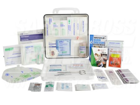 Federal Contractors  First Aid Kit in Plastic Box w Gasket - 24 Unit For Cheap