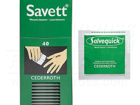 Cederroth  Savett  Wound Cleanser Refill - 40 Box For Discount