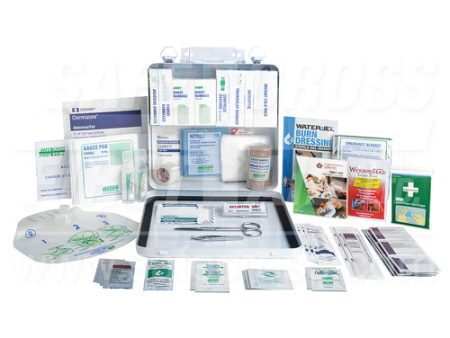 Federal, Contractors First Aid Kit in Metal Cabinet w Gasket - 24 Unit on Sale