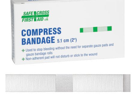 Compress Bandage, 5.1 x 5.1 cm (2  x 2 ), 2 Unit Box Online now