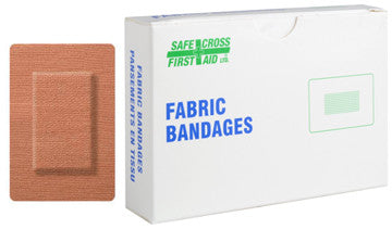 Fabric Bandages, Large Patch, 5.1 x 7.6 cm, Heavyweight, 12 Unit Box Discount