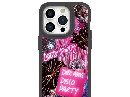 Clear Party Time iPhone 15 Pro Case With Black Ridge Discount