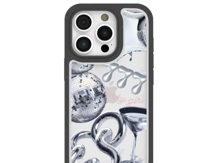 Clear Cosmic Luck iPhone 16 Pro Case With Black Ridge Cheap