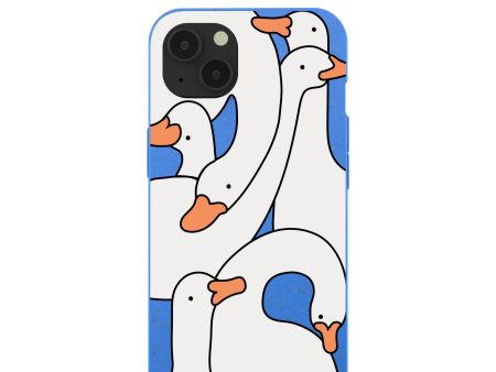 Electric Blue Silly Goose iPhone 13 Case For Discount