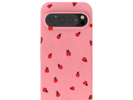 Bubblegum Pink Rosy Ladybug Google Pixel 9 9 Pro Case For Cheap