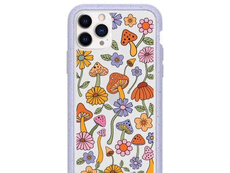 Clear Shrooms and Blooms iPhone 11 Pro Case With Lavender Ridge Cheap