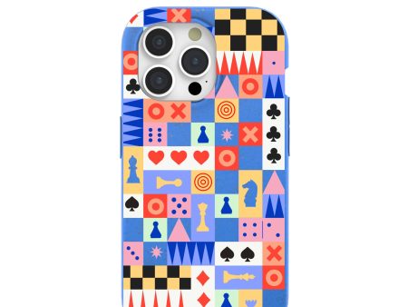 Electric Blue Playful Palette iPhone 15 Pro Case Discount