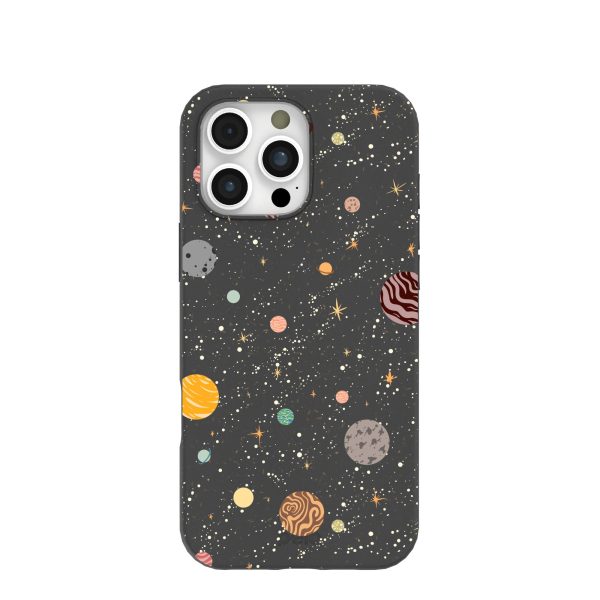 Black Galactic Glow iPhone 16 Pro Max Case Online now