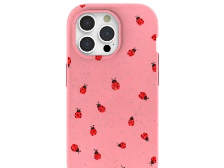 Bubblegum Pink Rosy Ladybug iPhone 15 Pro Case Online Hot Sale