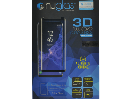 Samsung Galaxy S9+ Nuglas Full Coverage 3D Tempered Glass Protection Screen on Sale