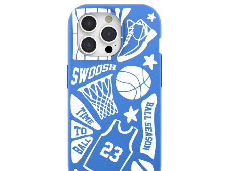 Electric Blue Ball Season iPhone 15 Pro Case Cheap