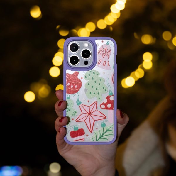 Clear Festive Flair iPhone 15 Case With Lavender Ridge Online Hot Sale