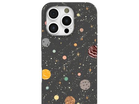 Black Galactic Glow iPhone 16 Pro Case For Discount