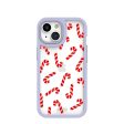 Clear Candy Cane Chaos iPhone 15 Case With Lavender Ridge Supply