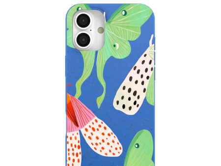 Electric Blue Mothopia iPhone 16 Plus Case Online Sale