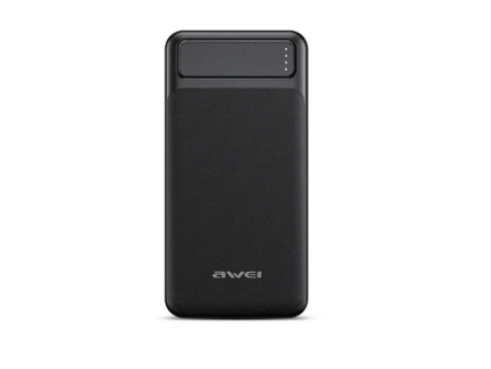 AWEI P5K Portable Power Bank 10000mAh Powerbank Dual USB A Type c Micro Dual input Fast Charge Travel Poverbank For Mobile Phone For Sale