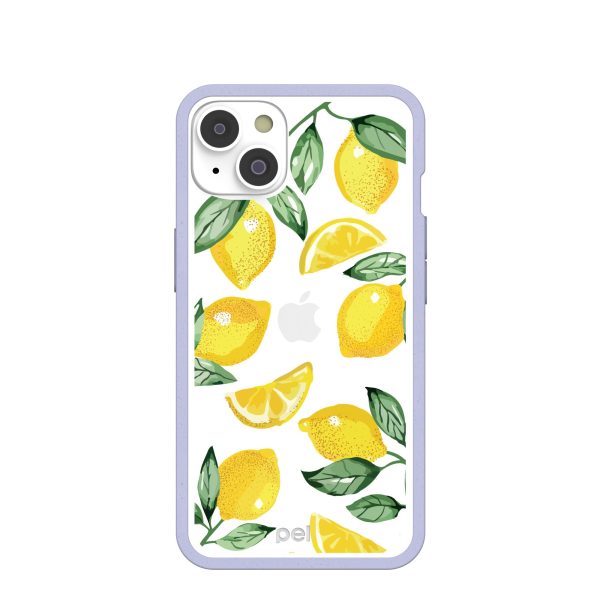 Clear Lemon Fizz iPhone 14 Case With Lavender Ridge For Cheap