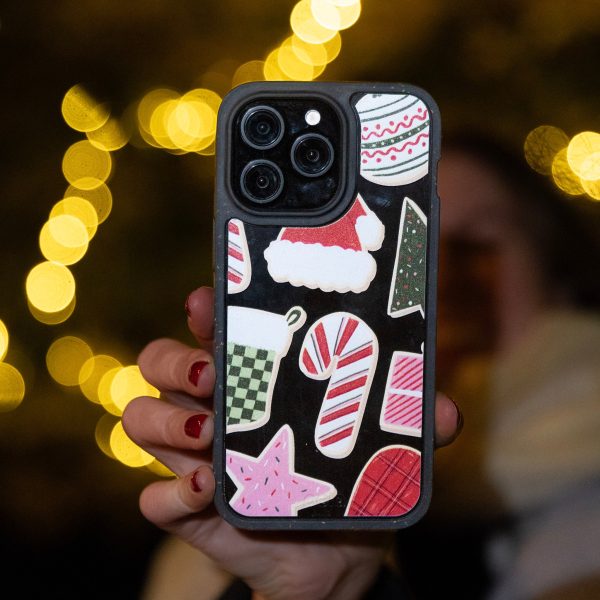 Clear Festive Cookies iPhone 16 Pro Case With Black Ridge Supply