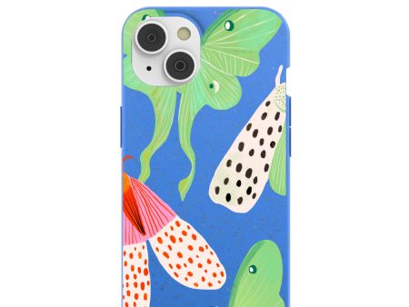 Electric Blue Mothopia iPhone 14 Case Online Hot Sale