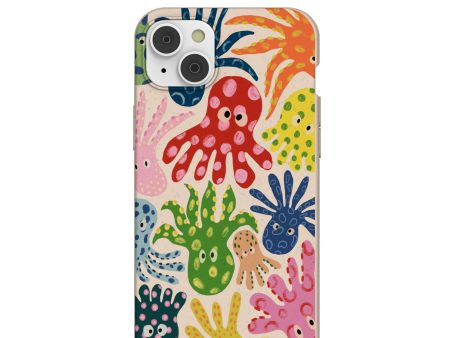 Seashell Octopi iPhone 14 Plus Case For Cheap