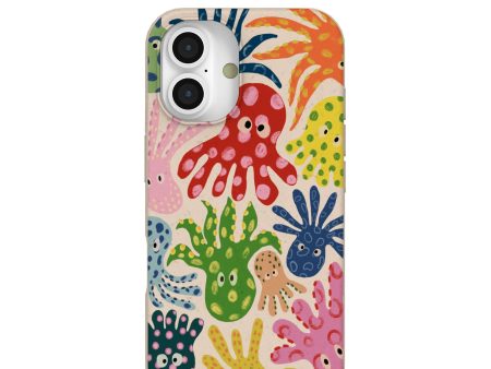 Seashell Octopi iPhone 16 Case Cheap