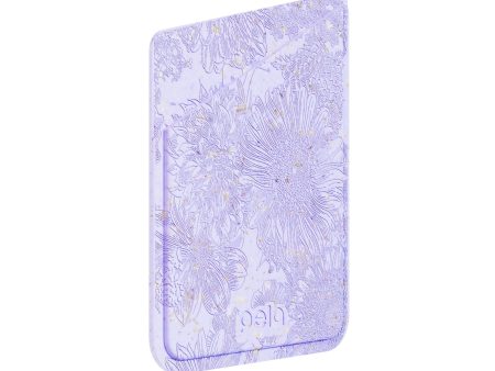 Flora Lavender Phone Case Card Holder Cheap