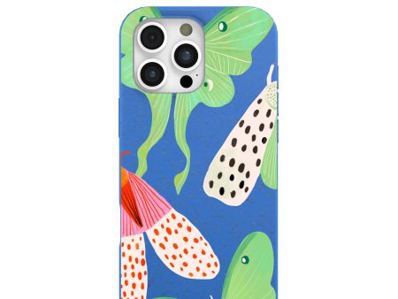 Electric Blue Mothopia iPhone 16 Pro Max Case Hot on Sale