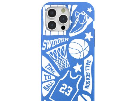 Electric Blue Ball Season iPhone 15 Pro Max Case Discount