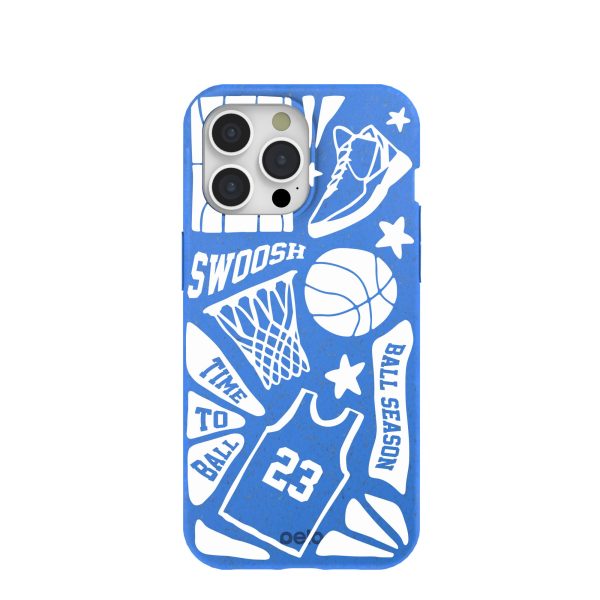 Electric Blue Ball Season iPhone 15 Pro Max Case Discount