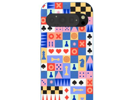 Electric Blue Playful Palette Google Pixel 9 9 Pro Case Discount