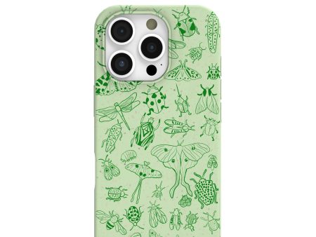 Sage Green Linear Entomology iPhone 16 Pro Case Cheap