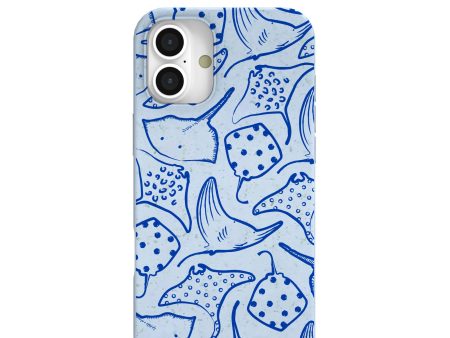 Powder Blue Stingray Fever iPhone 16 Plus Case Online