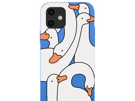 Electric Blue Silly Goose iPhone 12  iPhone 12 Pro Case on Sale