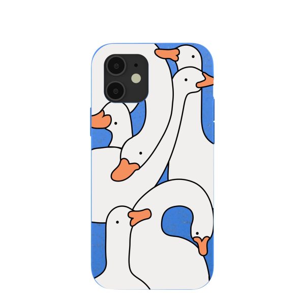 Electric Blue Silly Goose iPhone 12  iPhone 12 Pro Case on Sale