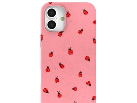 Bubblegum Pink Rosy Ladybug iPhone 16 Plus Case Hot on Sale