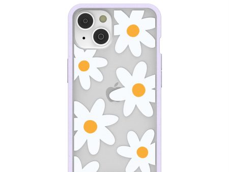 Clear Daisy iPhone 14 Case With Lavender Ridge Hot on Sale