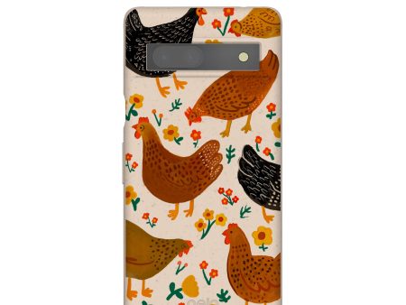 Seashell Chicken Garden Google Pixel 7a Case on Sale