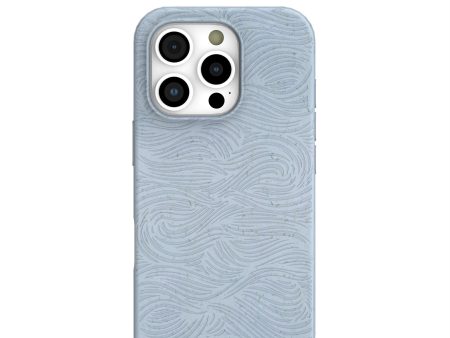 Powder Blue Ebb and Flow iPhone 16 Pro Case For Sale