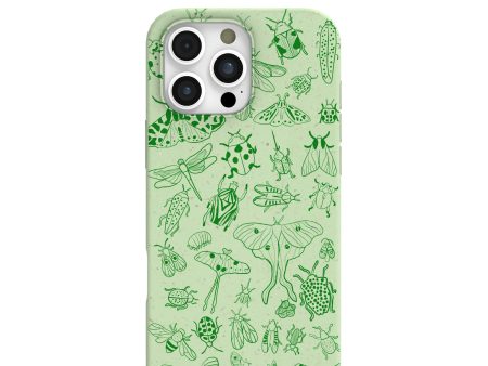 Sage Green Linear Entomology iPhone 16 Pro Max Case Supply