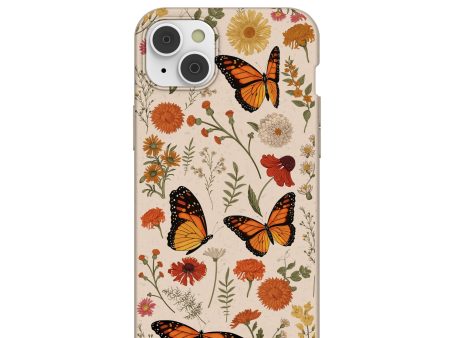 Seashell Monarch Butterfly iPhone 14 Plus Case For Discount