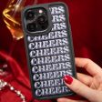 Clear Cheers iPhone 15 Pro Case With Black Ridge For Sale