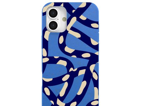 Electric Blue Noodles iPhone 16 Plus Case on Sale