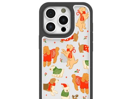 Clear Jolly Doggos iPhone 16 Pro Case With Black Ridge Online Sale