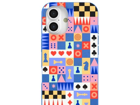 Electric Blue Playful Palette iPhone 16 Case Online Sale