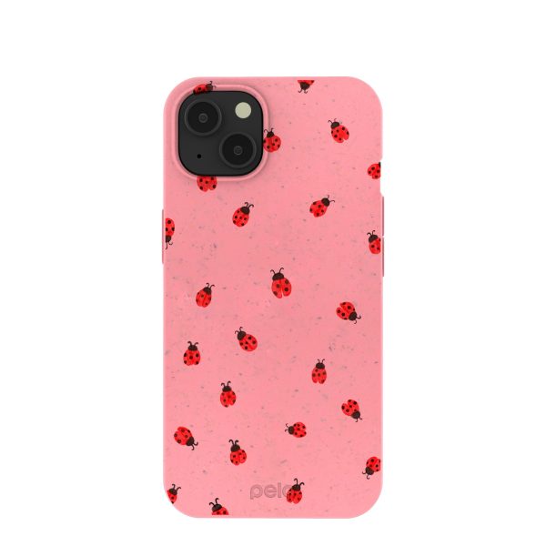 Bubblegum Pink Rosy Ladybug iPhone 13 Case on Sale