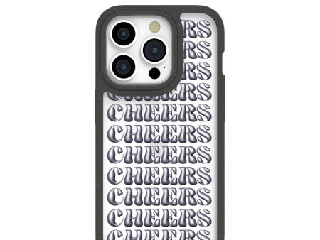 Clear Cheers iPhone 15 Pro Case With Black Ridge For Sale