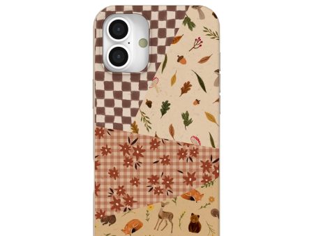 Seashell Autumn Quilt iPhone 16 Plus Case on Sale